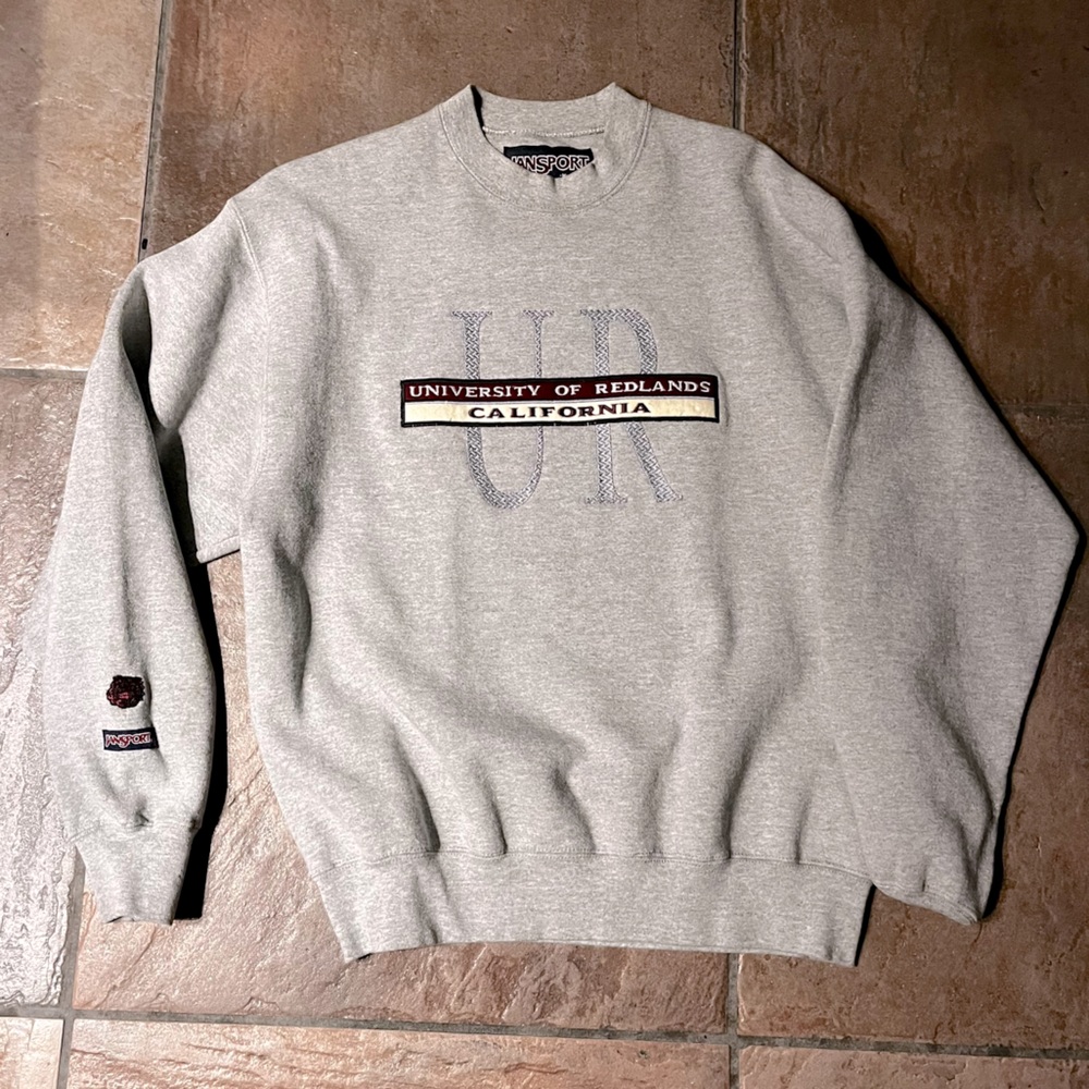 Vintage jansport college crewneck university of Redlands California